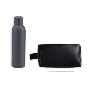 Kit Garrafa e Acessórios Personalizado 2 Peças SMKT-90364 Brindes Personalizado