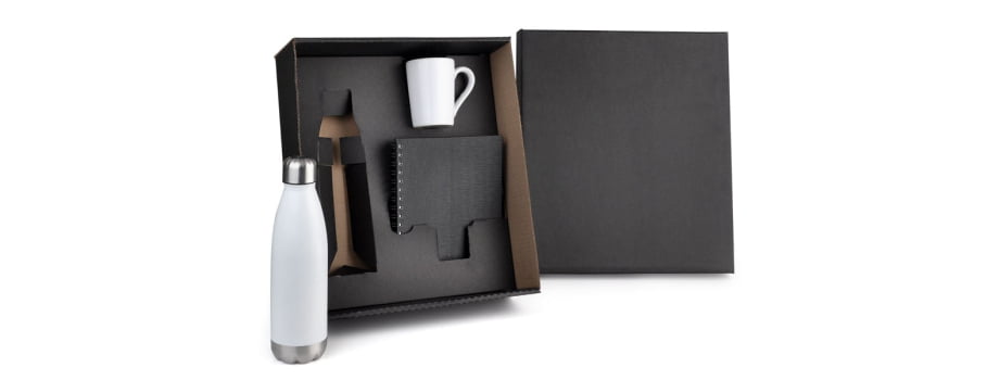 Kit Garrafa e Acessórios Personalizado 3 Peças SMKT-90276 Brinde Personalizado