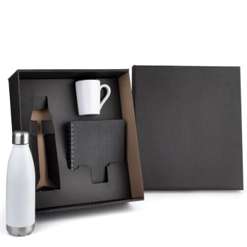 Kit Garrafa e Acessórios Personalizado 3 Peças SMKT-90276 Brinde Personalizado