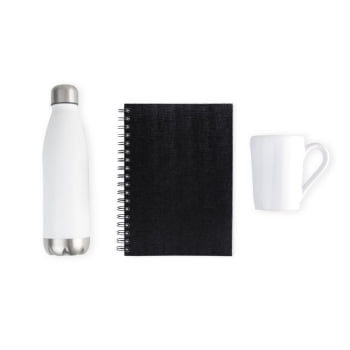 Kit Garrafa e Acessórios Personalizado 3 Peças SMKT-90276 Brinde Personalizado