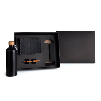 Kit Garrafa e Acessórios Personalizado 3 Peças SMKT-90285 Brindes Personalizado