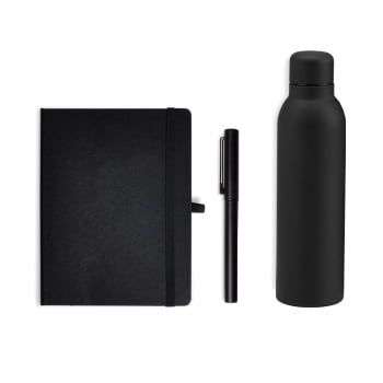Kit Garrafa e Acessórios Personalizado 3 Peças SMKT-90365 Brinde Personalizado