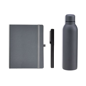 Kit Garrafa e Acessórios Personalizado 3 Peças SMKT-90366 Brindes Personalizado