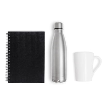 Kit Garrafa e Acessórios Personalizado 3 Peças SMKT-90392 Brinde Personalizado