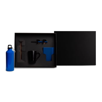 Kit Garrafa e Acessórios Personalizado 4 Peças SMKT-90356 Brinde Personalizado