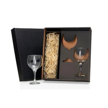 Kit Gin Personalizado Vidro 2 Peças SMVI-18622 Brinde Personalizado
