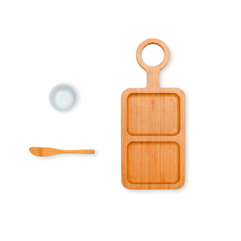 Kit Petisco Personalizado Bambu 3 Peças SMKT-90476 Brindes Personalizados