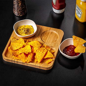 Kit Petisco Personalizado Bambu 3 Peças SMPD-00583 Brindes Personalizados