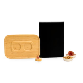Kit Petisco Personalizado Bambu 3 Peças SMPD-00643 Brindes Personalizados