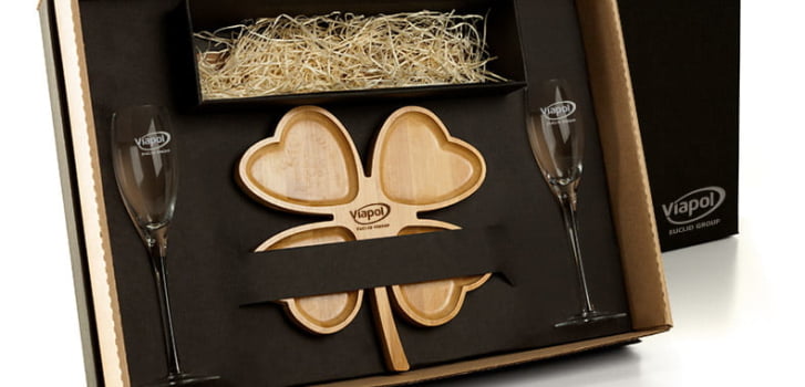 Kit Petisco Personalizado Bambu e Vidro 3 Peças SMKT-90005 Brindes Personalizados