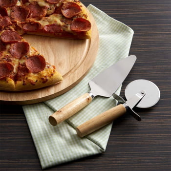Kit Pizza Personalizada Bambu 3 Peças X12957 Brinde Personalizado