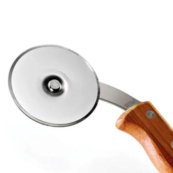 Kit Pizza Personalizado Cortador de Pizza Madeira / Inox SMUB-00593-900 Brindes Personalizados