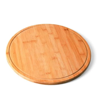 Kit Pizza Personalizado Madeira / Inox / Bambu 7 Peças SMKT-90021 Brindes Personalizados