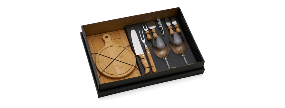 Kit Queijo Personalizado 11 Peças  SMKT-9027Q Brindes Personalizados