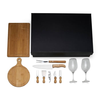 Kit Queijo Personalizado 11 Peças  SMKT-9027Q Brindes Personalizados