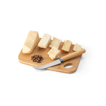 Kit Queijo Personalizado 2 Peças Caixa Kraft SP94028 Brindes Personalizados