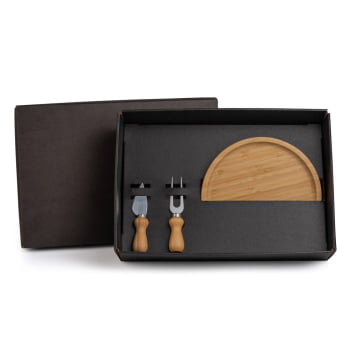 Kit Queijo Personalizado 3 Peças  SMKT-90249 Brindes Personalizados