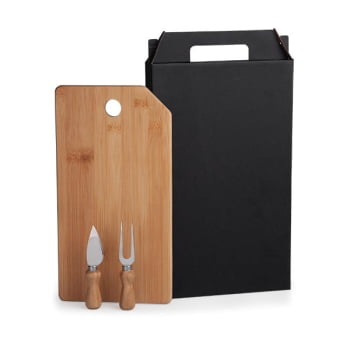 Kit Queijo Personalizado 3 Peças  SMKT-9032C Brindes Personalizados