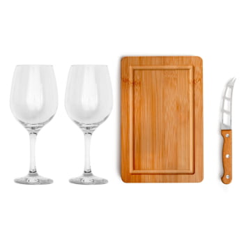 Kit Queijo Personalizado 4 Peças  SMKT-90394 Brinde Personalizado