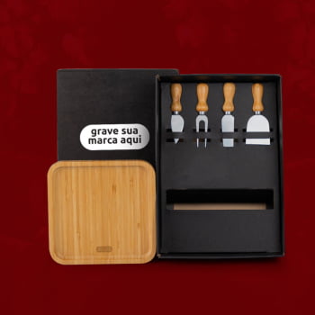 Kit Queijo Personalizado 5 Peças  SMKT-90246 Brinde Personalizado