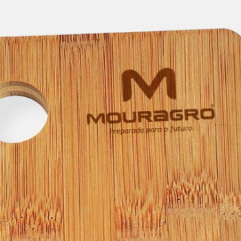 Kit Queijo Personalizado 6 Peças Bambu / Madeira  SMKT-90023 Brinde Personalizado
