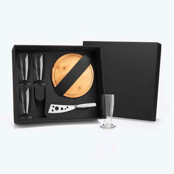 Kit Queijo Personalizado 6 Peças  SMKT-90012 Brindes Personalizados