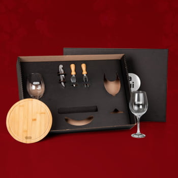 Kit Queijo Personalizado 6 Peças  SMKT-90207 Brindes Personalizados