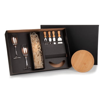 Kit Queijo Personalizado 7 Peças  SMKT-9017B Brindes Personalizados