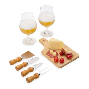 Kit Queijo Personalizado 7 Peças  SMKT-90201 Brinde Personalizado