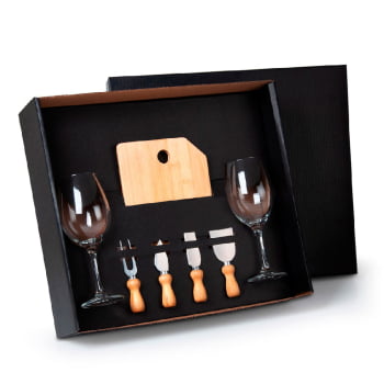 Kit Queijo Personalizado 7 Peças  SMKT-9032Q Brinde Personalizado