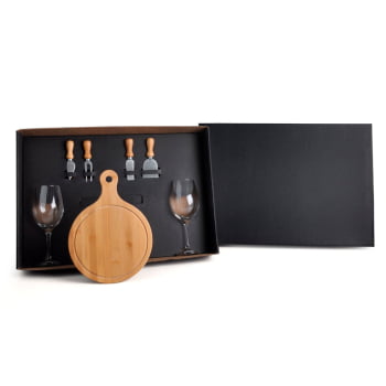 Kit Queijo Personalizado 7 Peças  SMKT-9034S Brindes Personalizados
