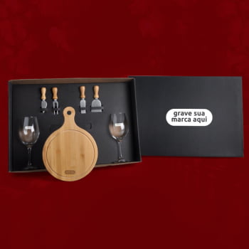 Kit Queijo Personalizado 7 Peças  SMKT-9034S Brindes Personalizados