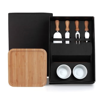 Kit Queijo Personalizado 7 Peças  SMKT-9045T Brinde Personalizado