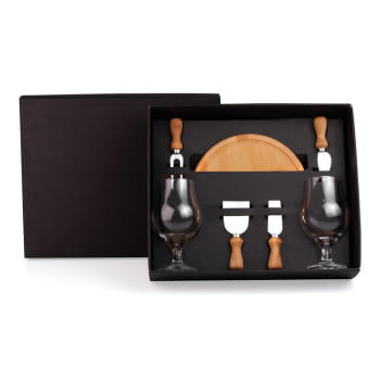 Kit Queijo Personalizado 7 Peças  SMKT-9048L Brindes Personalizados