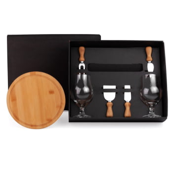 Kit Queijo Personalizado 7 Peças  SMKT-9048L Brindes Personalizados