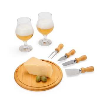Kit Queijo Personalizado 7 Peças  SMKT-9048L Brindes Personalizados