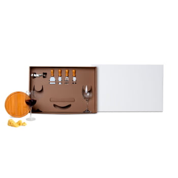 Kit Queijo Personalizado 8 Peças  SMKT-90003-BCO Brindes Personalizados