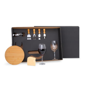 Kit Queijo Personalizado 8 Peças  SMKT-90003 Brinde Personalizado