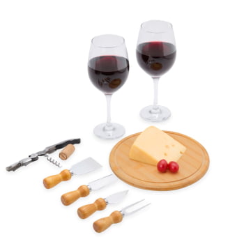 Kit Queijo Personalizado 8 Peças  SMKT-90003 Brinde Personalizado