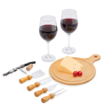 Kit Queijo Personalizado 8 Peças  SMKT-90106 Brinde Personalizado