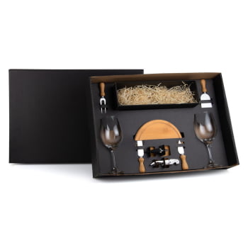 Kit Queijo Personalizado 9 Peças  SMKT-90007 Brinde Personalizado