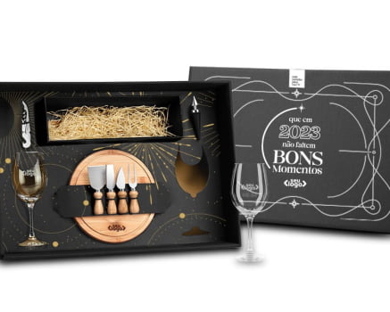 Kit Queijo Personalizado 9 Peças  SMKT-90007 Brinde Personalizado