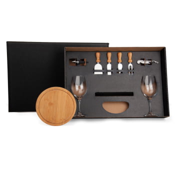 Kit Queijo Personalizado 9 Peças  SMKT-9022S Brindes Personalizados