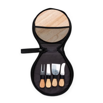 Kit Queijo Personalizado com Bolsa com Ziper 5 Peças X12222 Brinde Personalizado