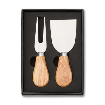Kit Queijo Personalizado com Caixa 2 Peças X06221 Brindes Personalizados