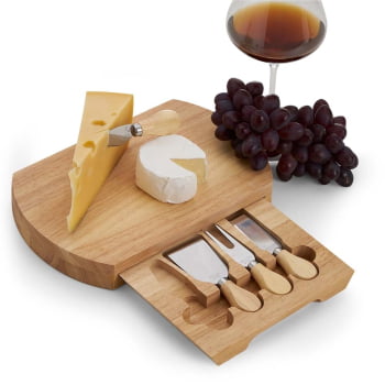 Kit Queijo Personalizado com Caixa 5 Peças X05222 Brinde Personalizado