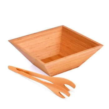 Kit Salada Personalizado Bambu 2 Peças SMCJ-00283 Brindes Personalizados