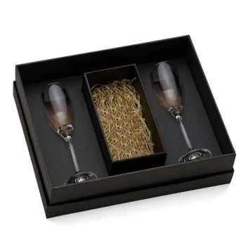Kit Taças Personalizada Vidro 190 ML SMKT-9026F Brindes Personalizados