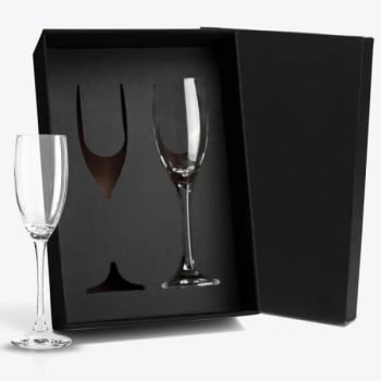 Kit Taças Personalizada Vidro 190 ML SMVI-08712 Brinde Personalizado