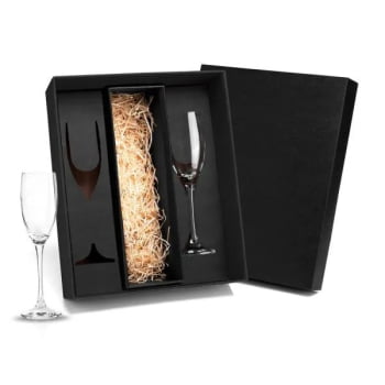 Kit Taças Personalizada Vidro 190 ML SMVI-18712 Brindes Personalizados
